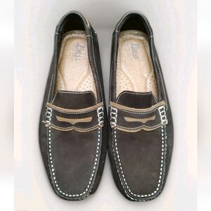G.H.Bass Weejuns Larson Tri-Color White/Brown/Tan Sz 9.5 Soft Driving Loafers